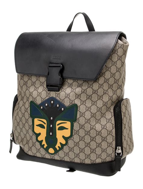 gucci neutrals tiger backpack.